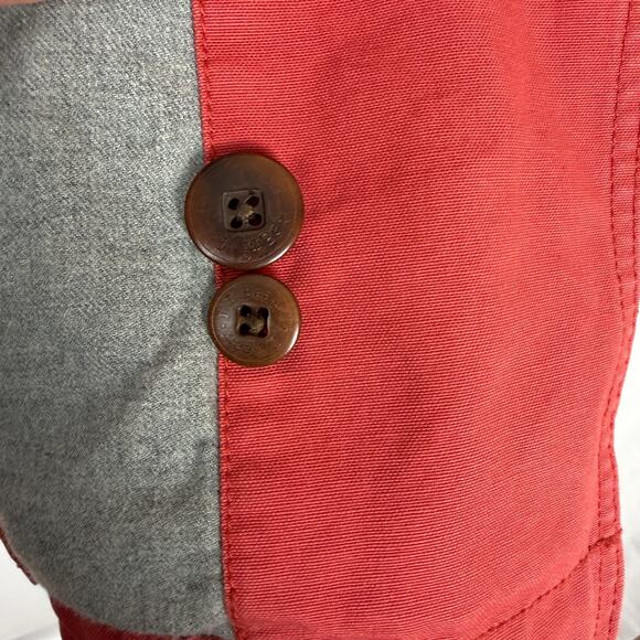 Vintage L.L. Bean Womens Red XL Duck Canvas Barn Chore Coat Flannel Lined Jacket - Picture 11 of 12